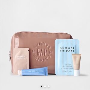 Summer Fridays and GAP collab - Skincare Collection with Pink Pouch